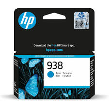 HP 938 Cyan Original Ink Cartridge  – Genuine HP Cyan Ink for OfficeJet Pro Printers(4S6X5PE)