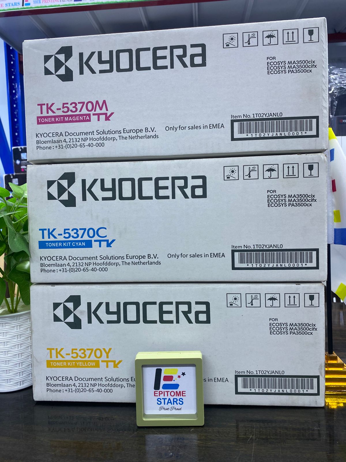 TK-5370 Compatible Color Toner Cartridges (Cyan, Yellow, Magenta)