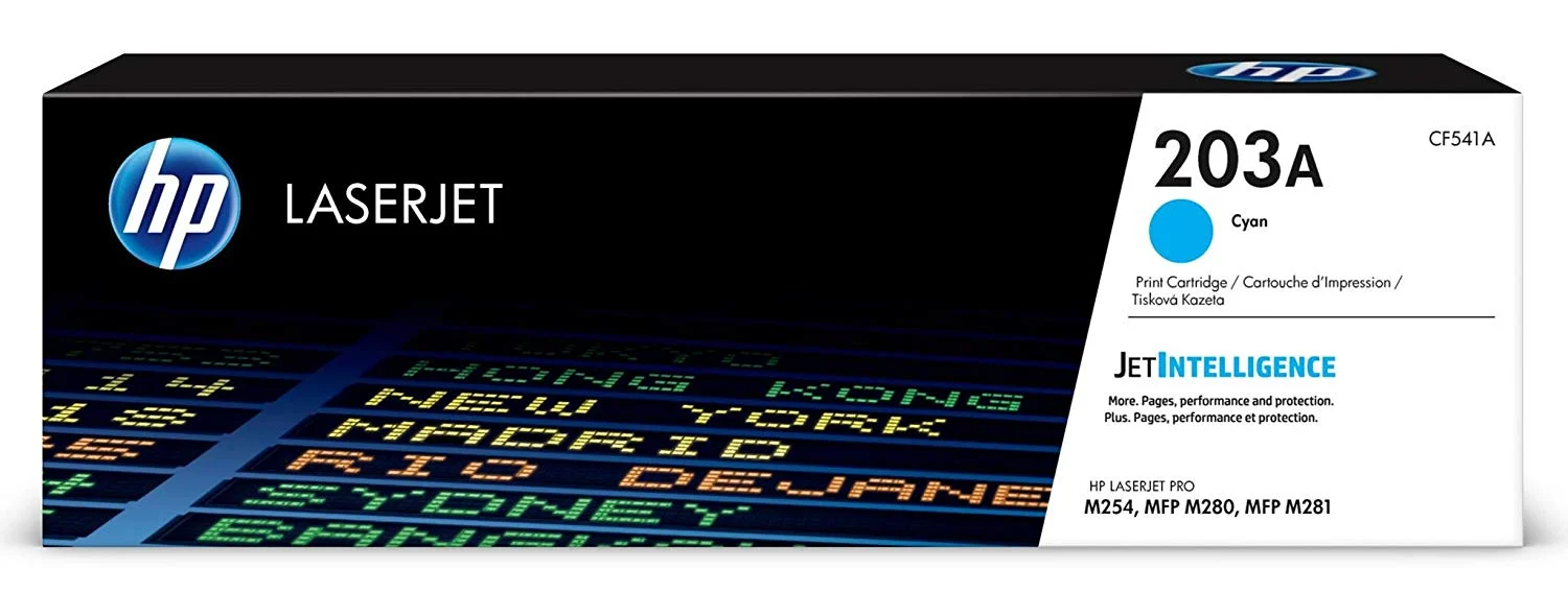 Cyan HP 203A Original LaserJet (CF541A) Toner Cartridge 
