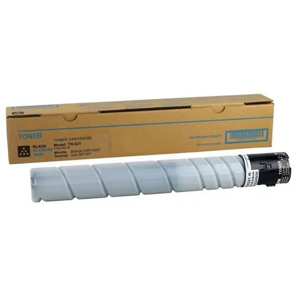 TN 221 Black Konica Minolta High Performance Toner Cartridge