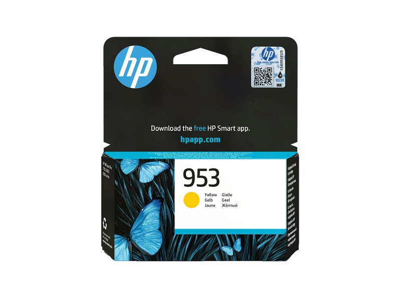 HP 953 Yellow Original Ink Cartridge F6U14AE