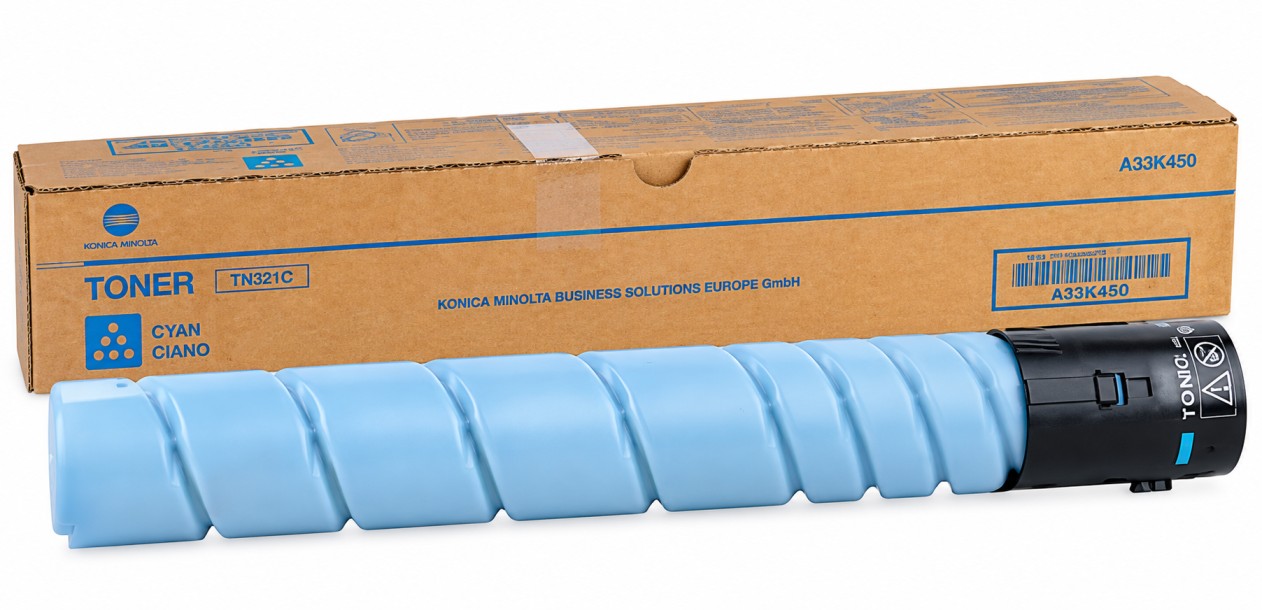 Cyan Konica Minolta TN 321 Toner Cartridge Original Quality 
