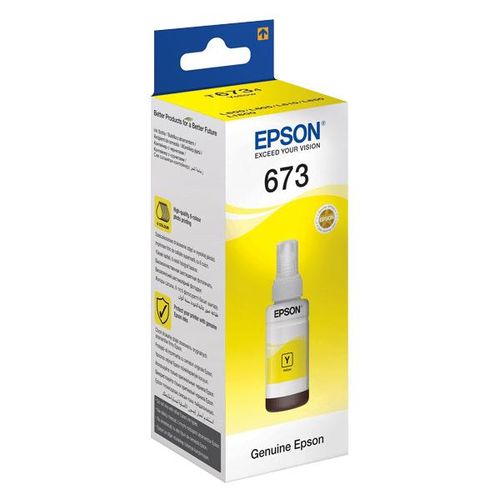 Epson 673 Yellow (T6734) Original Ink Bottle 