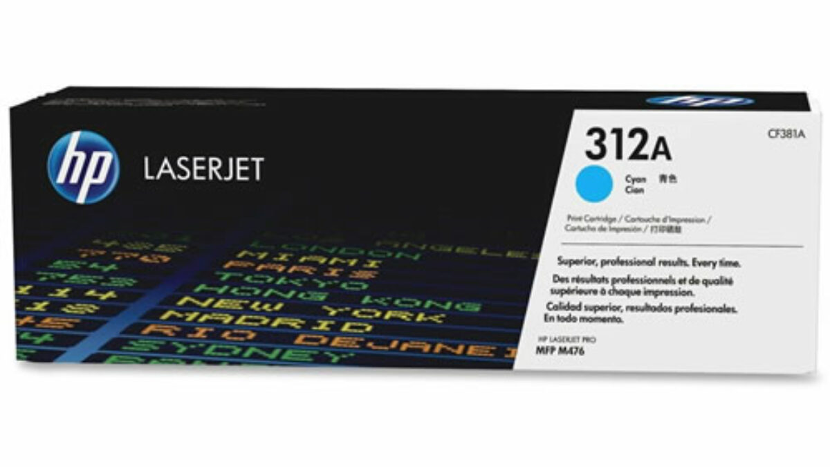 HP 312A Cyan Original High Yield LaserJet Toner Cartridge CF381A