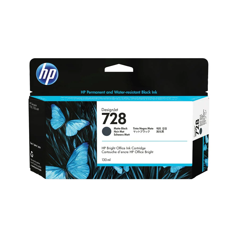 HP 728 Black Original (F9J68A) Ink Cartridge 