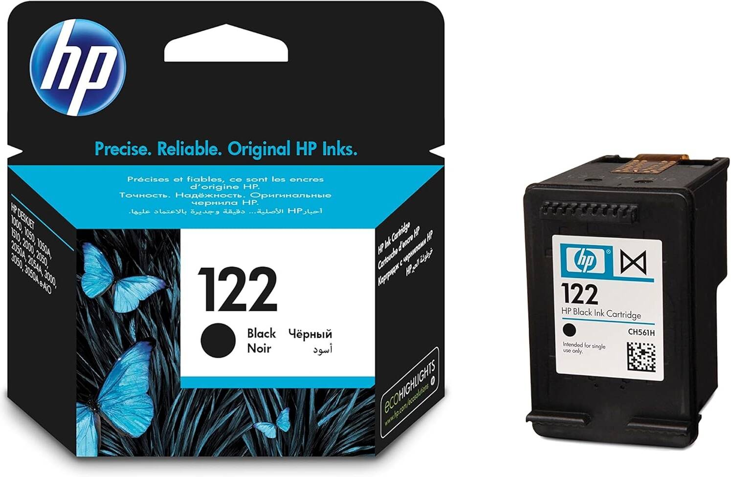 HP 122 Black Original (CH561HK) Ink Cartridge 