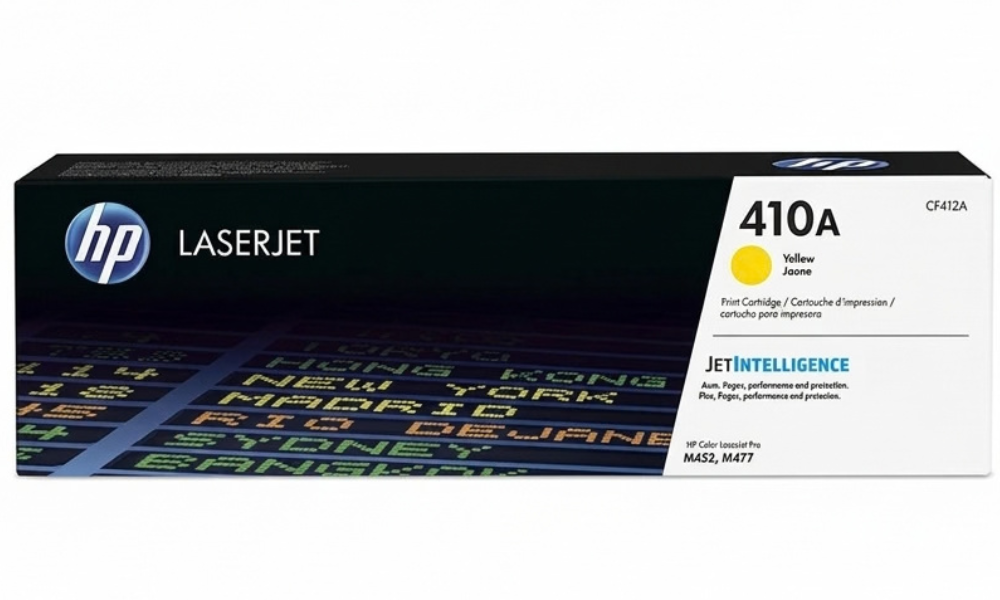 HP 410A (CF412A) Yellow Original LaserJet Toner Cartridge for M377, M452 & M477 – 2300 Pages