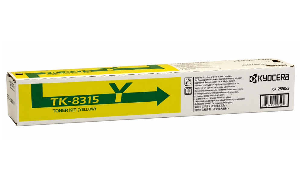 Yellow Kyocera TK 8315 Reliable Toner Cartridge for TASKalfa 2550ci – 6000 Pages