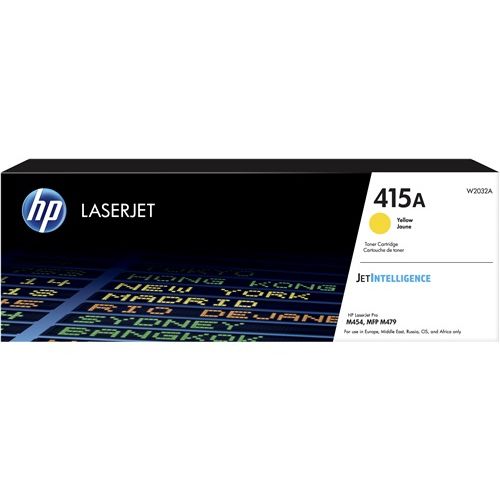 HP 415A Yellow Genuine High Yield Toner Cartridge (W2032A)