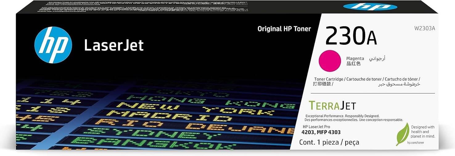 HP 230A Magenta High Performance (W2303A) Toner Cartridge 