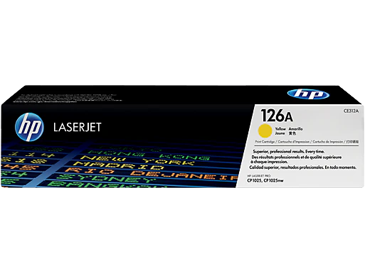 HP 126A (CE312A) Yellow LaserJet Toner Cartridge