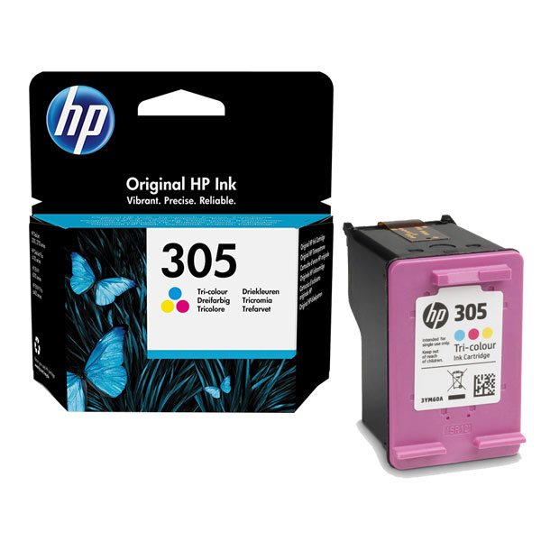 HP 305 Tri-Color Original Ink Cartridge 3YM60AE