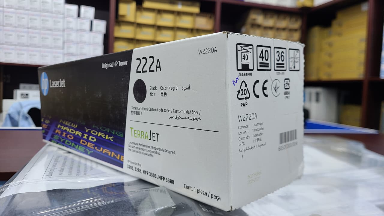 HP 222A Black Toner Cartridge (W2220A) Quality Performance 