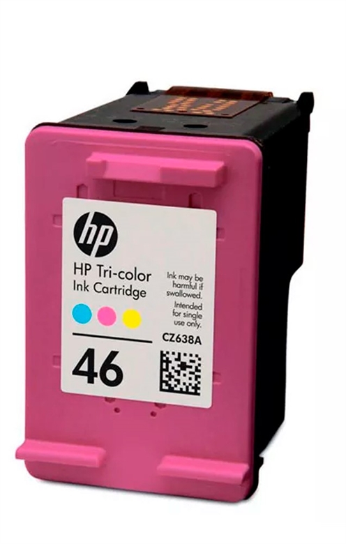 HP 46 Tri-Colour Original High Yield Ink Cartridge CZ638AE