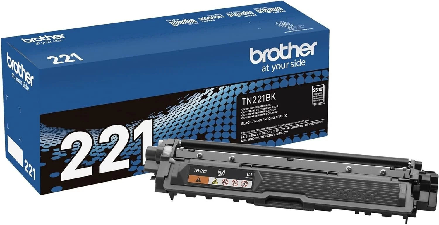 TN 221 Black (TN221BK) Brother High Performance Toner Cartridge