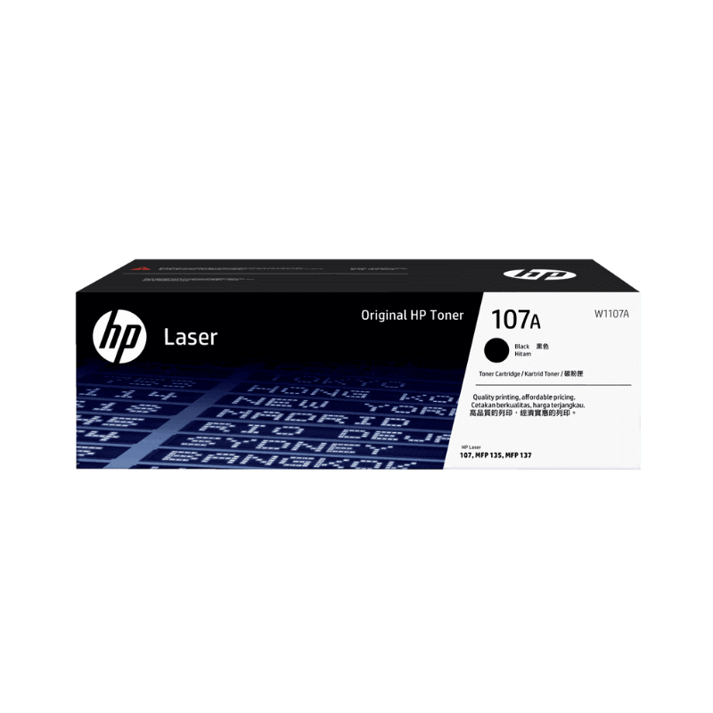 HP 107A Black Original LaserJet Toner Cartridge (W1107A)