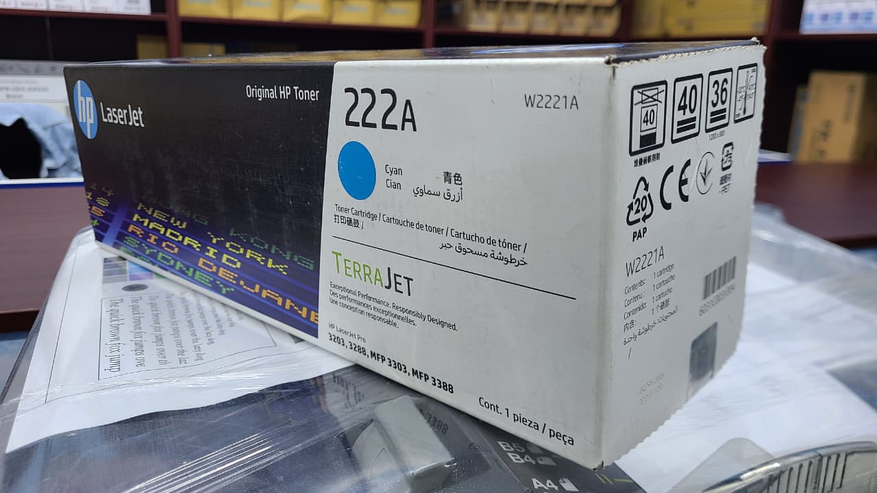 Quality HP 222A Cyan (W2221A) Original Toner Cartridge 