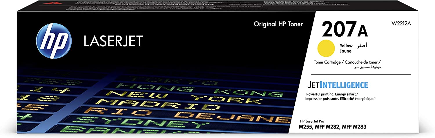 HP 207A Yellow Original High Yield Toner Cartridge W2212A