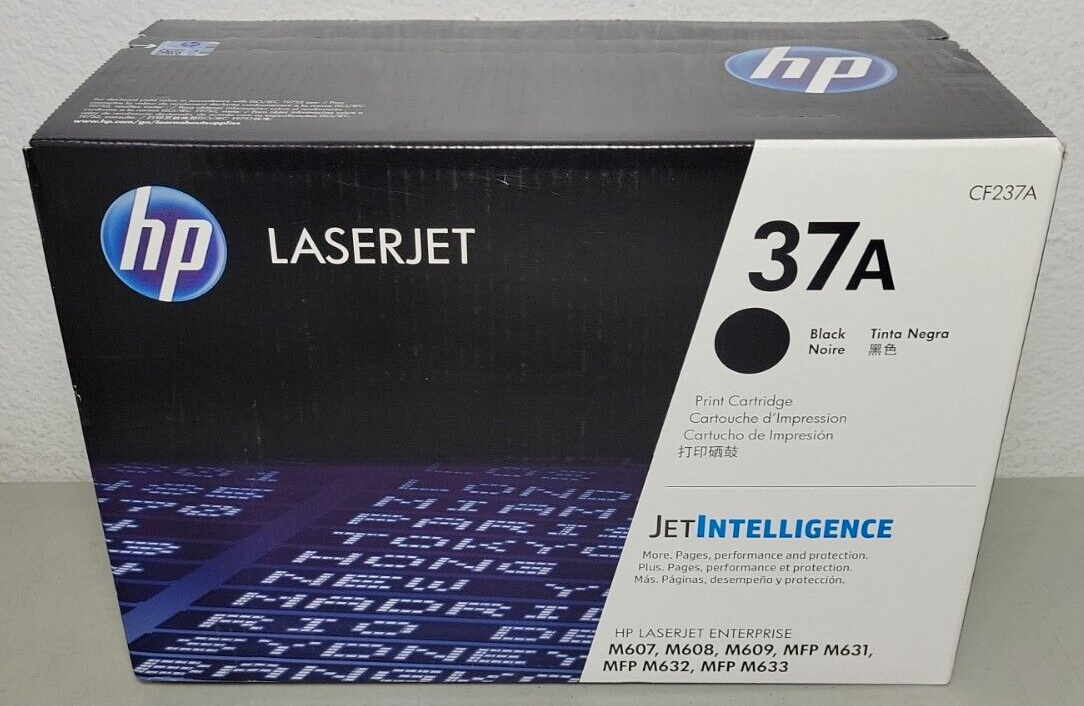 HP 37A Black Original LaserJet (CF237A) Toner Cartridge High Yield 