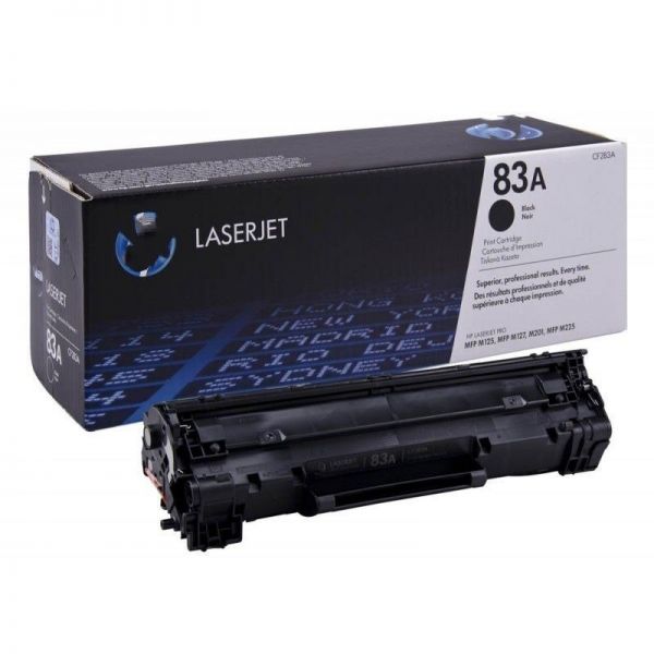 HP 83A Black High Performance LaserJet Toner Cartridge (CF283A)