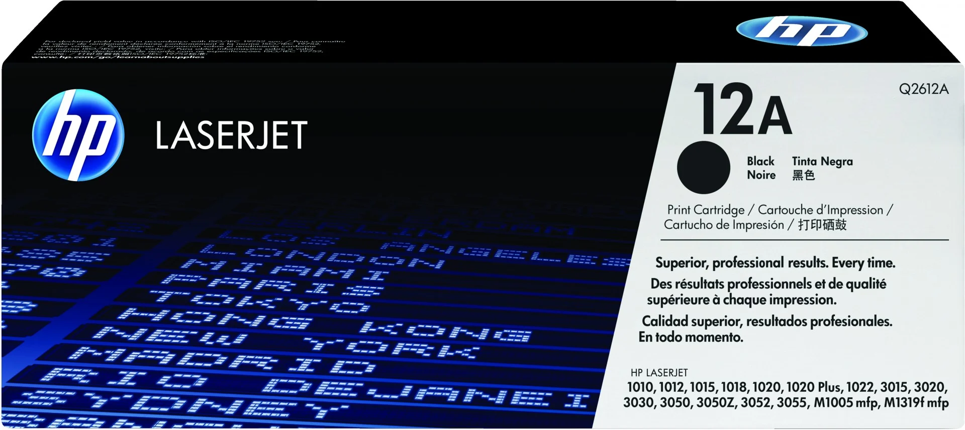 Quality HP 12A Black Original LaserJet Toner Cartridge (Q2612A)