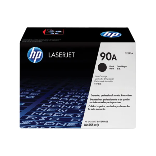 HP 90A Black Original LaserJet Toner Cartridge, CE390A