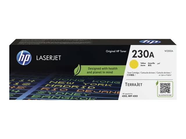 HP 230A Yellow High Performance Toner Cartridge (W2302A)