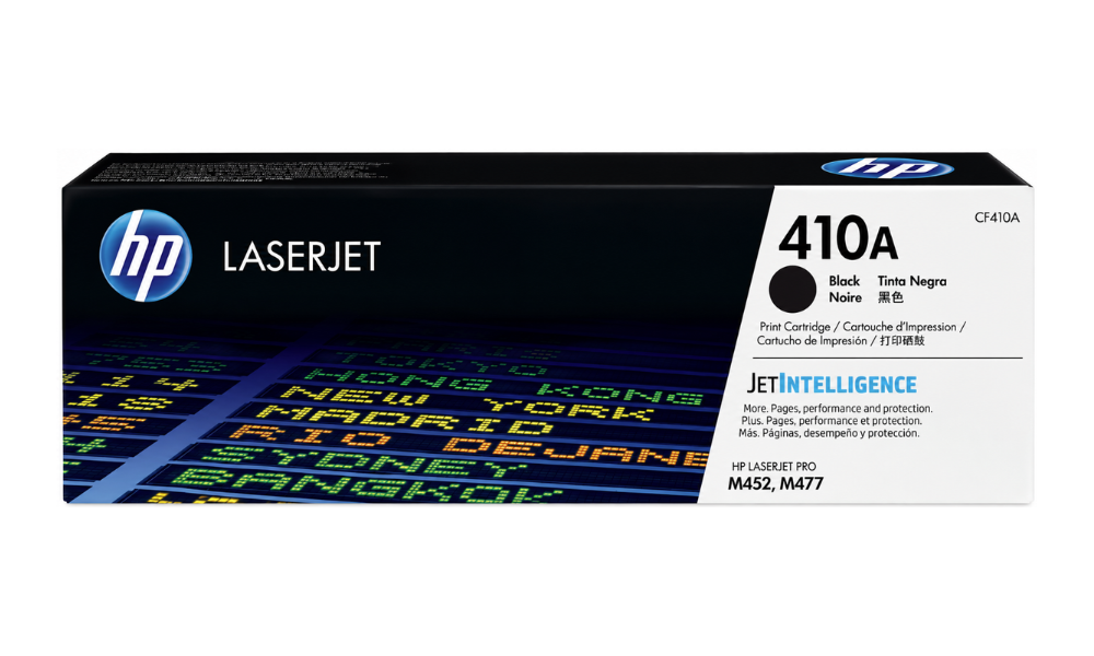 Black HP 410A CF410A Original LaserJet Toner Cartridge for Color LaserJet Pro M452 & MFP M477 – 2300 Pages