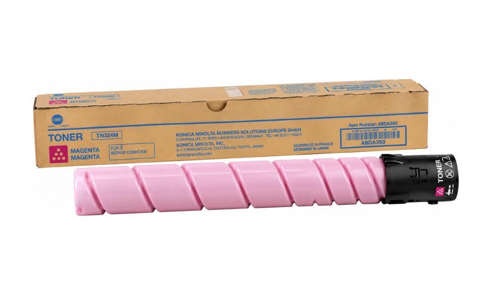 Konica Minolta magenta toner catridge TN-324M for bizhub C258, C308 & C368 – 26000