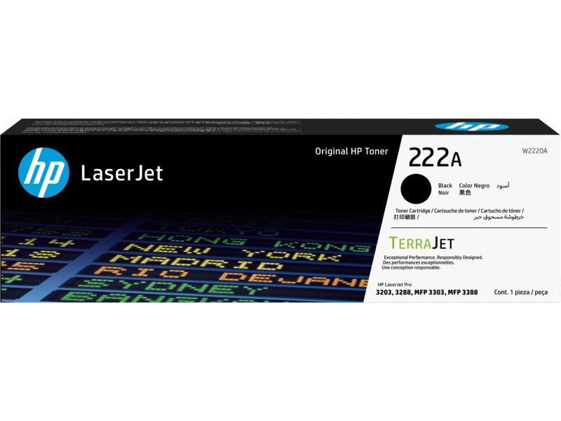 HP 222A  (W2220A) Black Original LaserJet Toner Cartridge