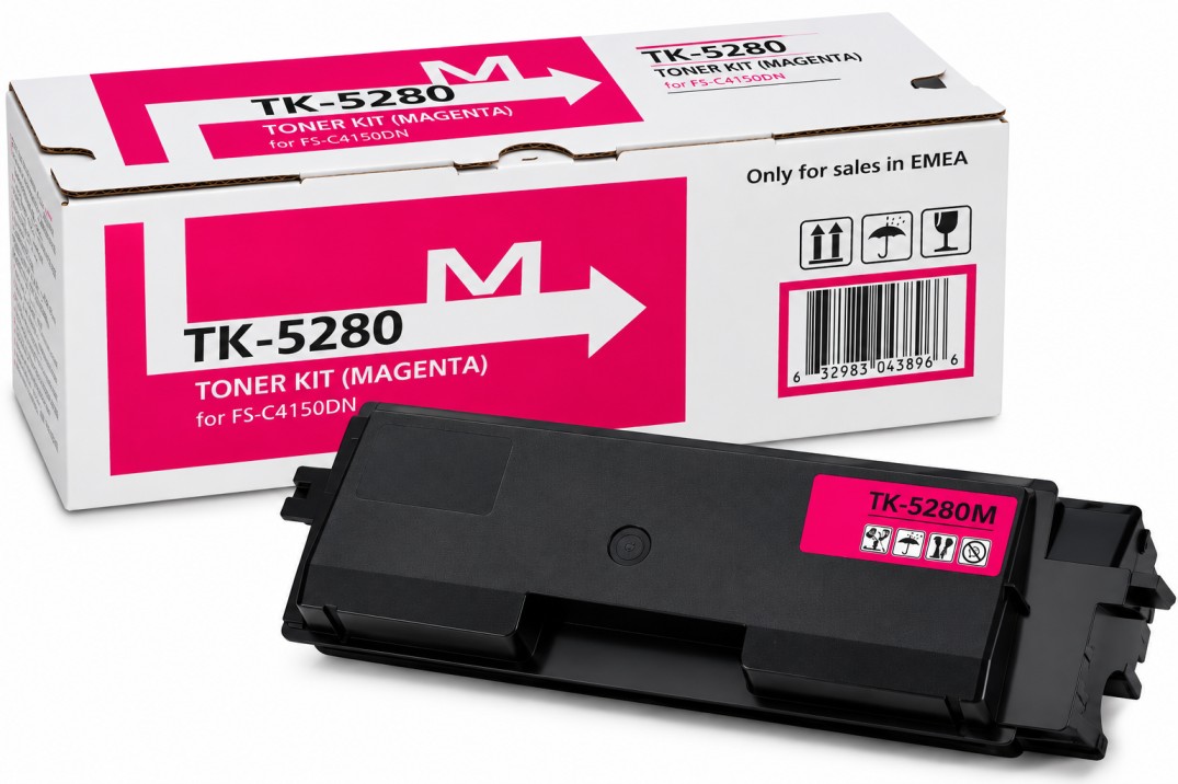 Kyocera TK-5280M Magenta Toner Cartridge for ECOSYS P6235cdn, M6235cidn & M6635cidn – 11000 Pages