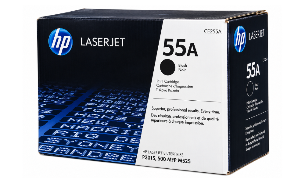 CE255A HP 55A Black Original Quality LaserJet Toner Cartridge for LaserJet P3015, M521 & M525 – 6000 Pages