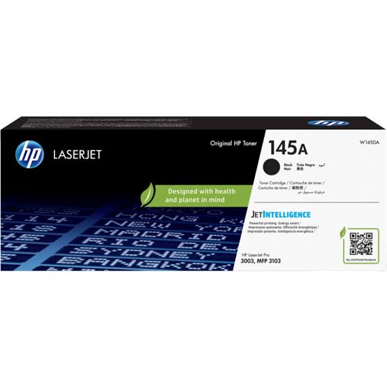 HP 145A Black Original High Yield LaserJet Toner Cartridge W1450A 