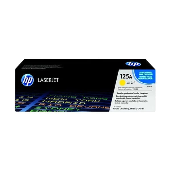 HP 125A Yellow Original LaserJet Toner Cartridge (CB542A)