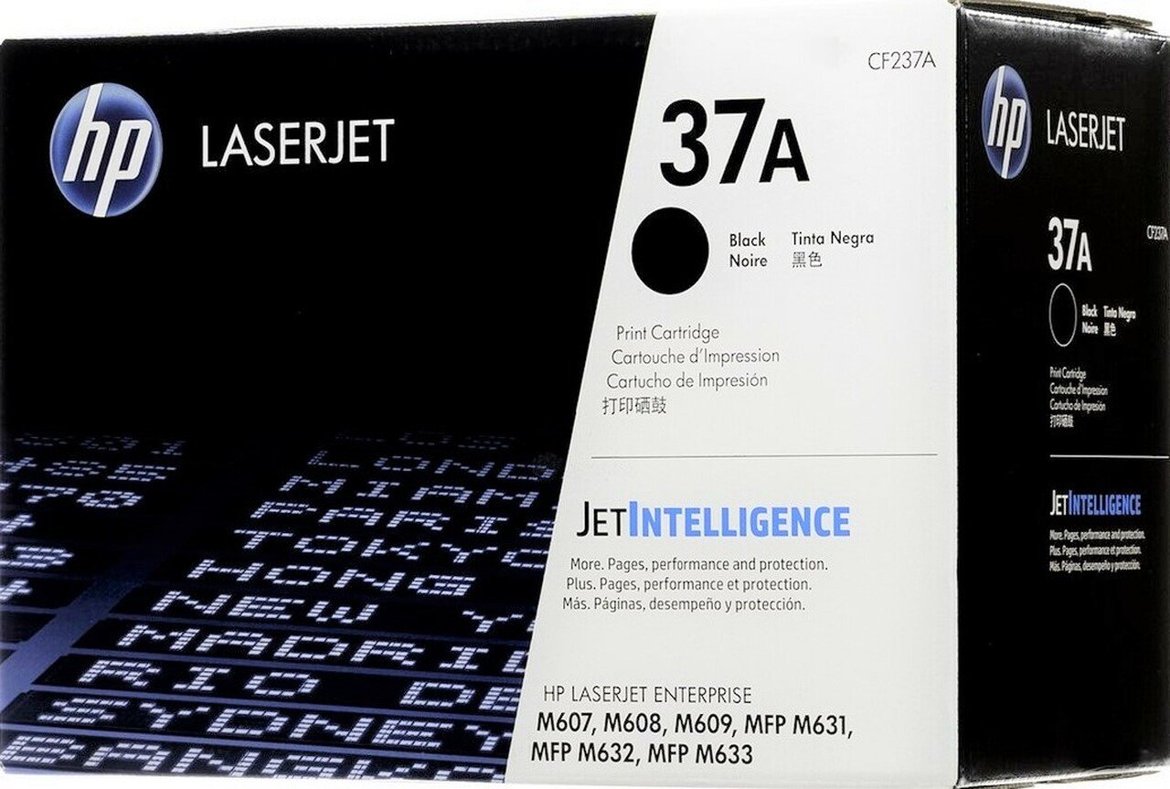 HP 37A Black Original LaserJet Toner Cartridge CF237A 