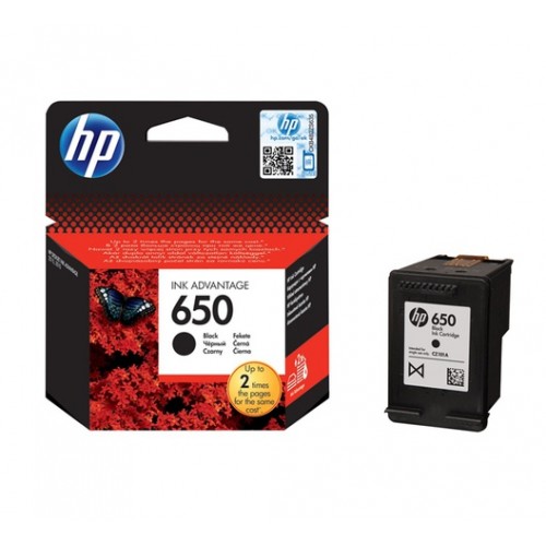 Original CZ101AE Black HP 650 Ink Advantage Cartridge for DeskJet Ink Advantage 1015, 1515, 2515 & 2545 – 360 Pages