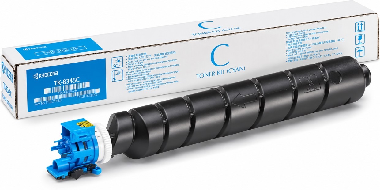 Cyan Kyocera TK 8345C High Quality Toner Cartridge for TASKalfa 2552ci & 2553ci – 12000 Pages