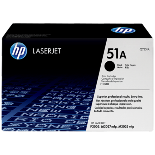 HP 51A Black Original High Yield LaserJet Toner Cartridge  Q7551A