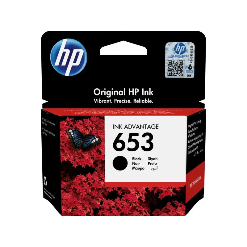 HP 653 Black Ink Advantage Cartridge