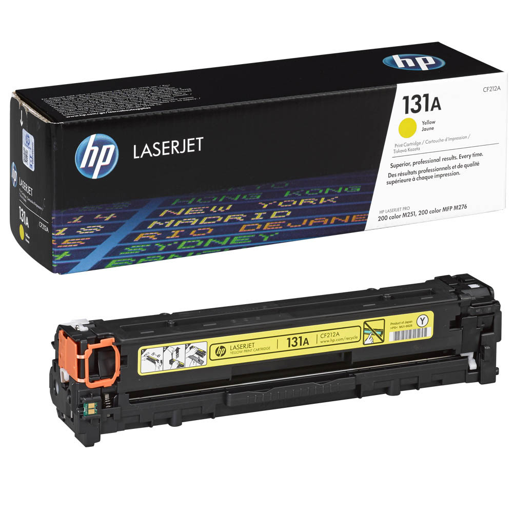 HP 131A Yellow High Yield Original LaserJet Toner Cartridge (CF212A)