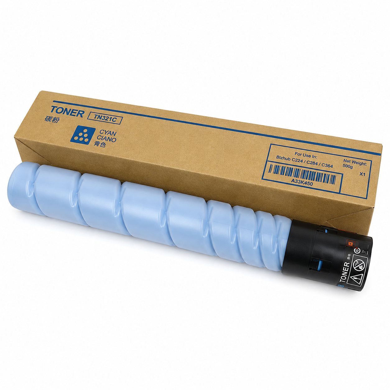 Konica Minolta TN 321 Cyan Highly Reliable Toner Cartridge for bizhub C224, C284, C364 & e Series – 25000 Pages