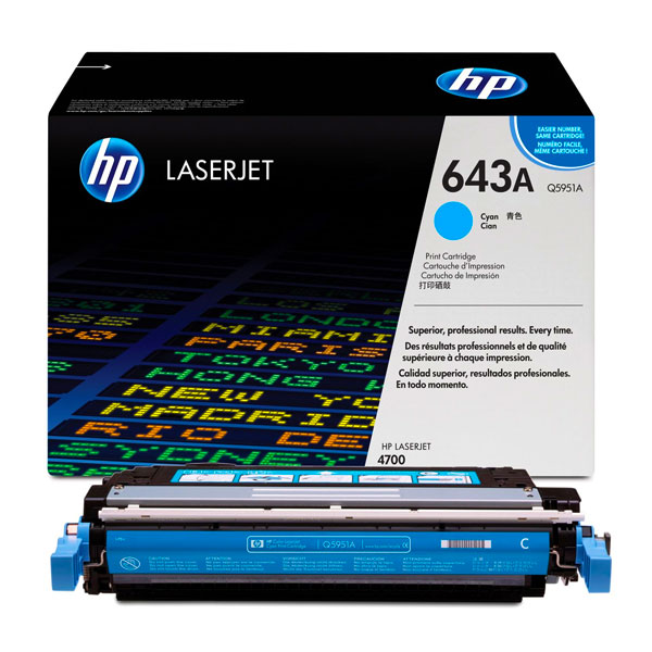 HP 643A (Q5951A) Cyan Toner Cartridge Original 