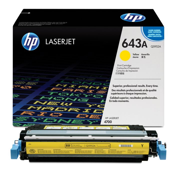 HP 643A Yellow Toner Cartridge Original (Q5952A)
