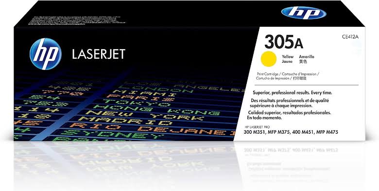 HP 305A Yellow (CE412A) Laser Quality Toner Cartridge 