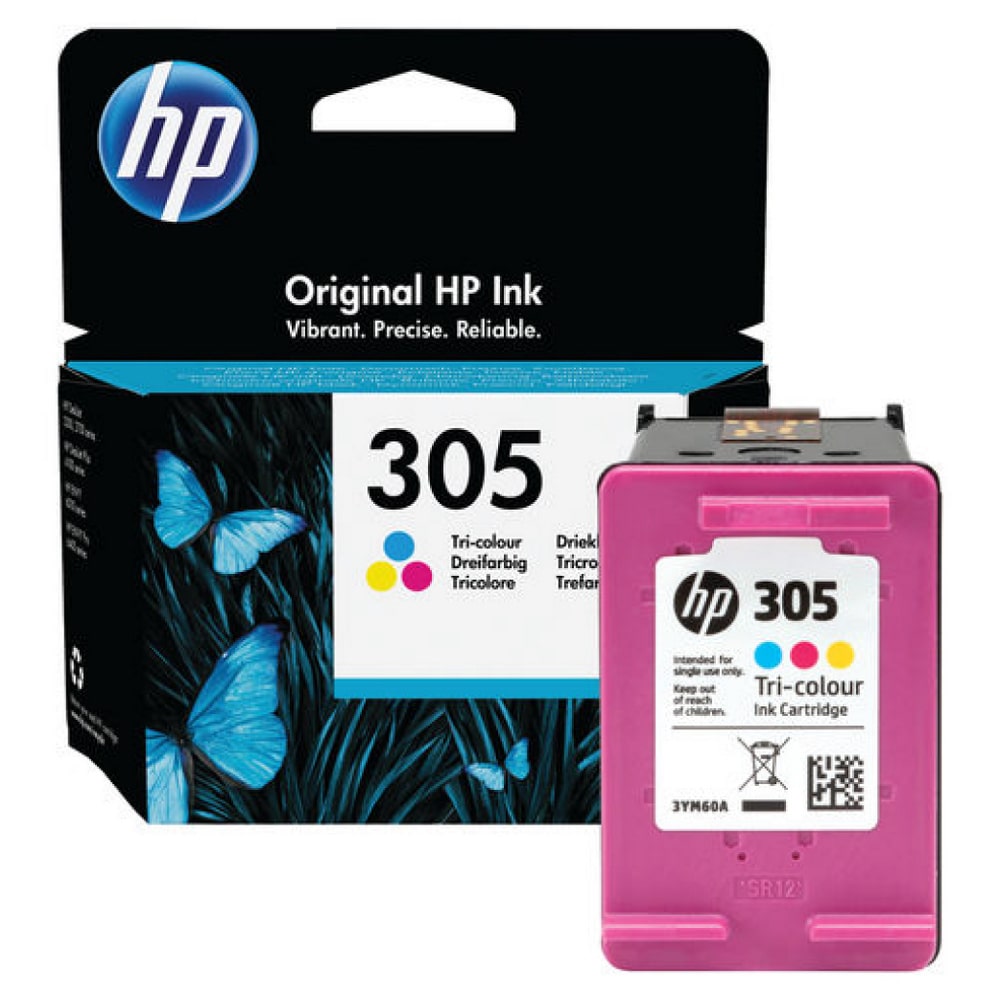 HP 305 Tri-Color 3YM60AE Original High Yield Ink Cartridge 