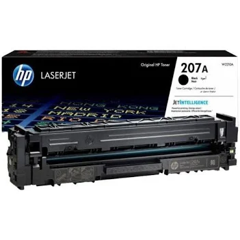black original HP 207A (W2210A)  LaserJet Toner Cartridge