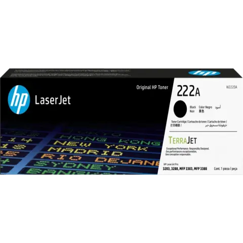 Original HP 222A Black (W2220A) Quality Toner Cartridge 