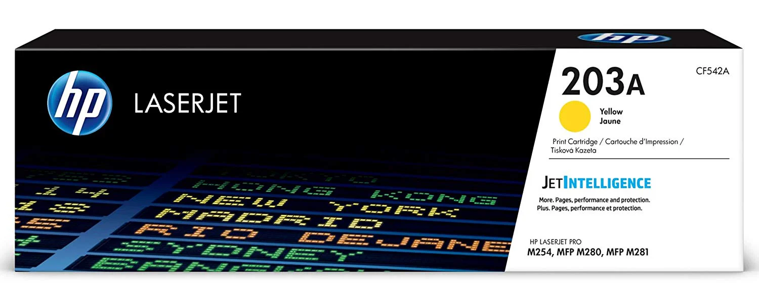 HP 203A (CF542A) Yellow Premium Toner Cartridge 