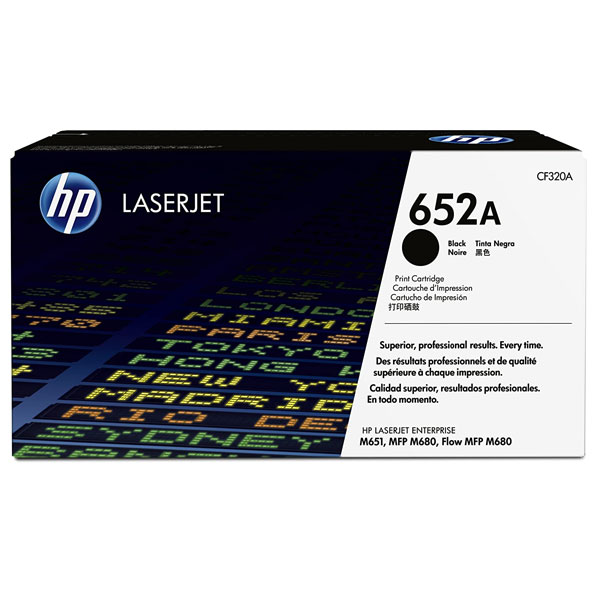 HP 652A CF320A Black Original LaserJet Toner Cartridge 
