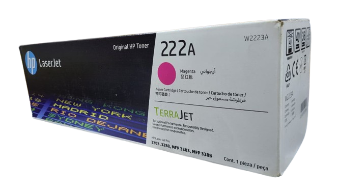 W2223A HP 222A Magenta Original High Quality LaserJet Toner Cartridge for Color LaserJet Pro 3203 & MFP 3303 – 1200 Pages